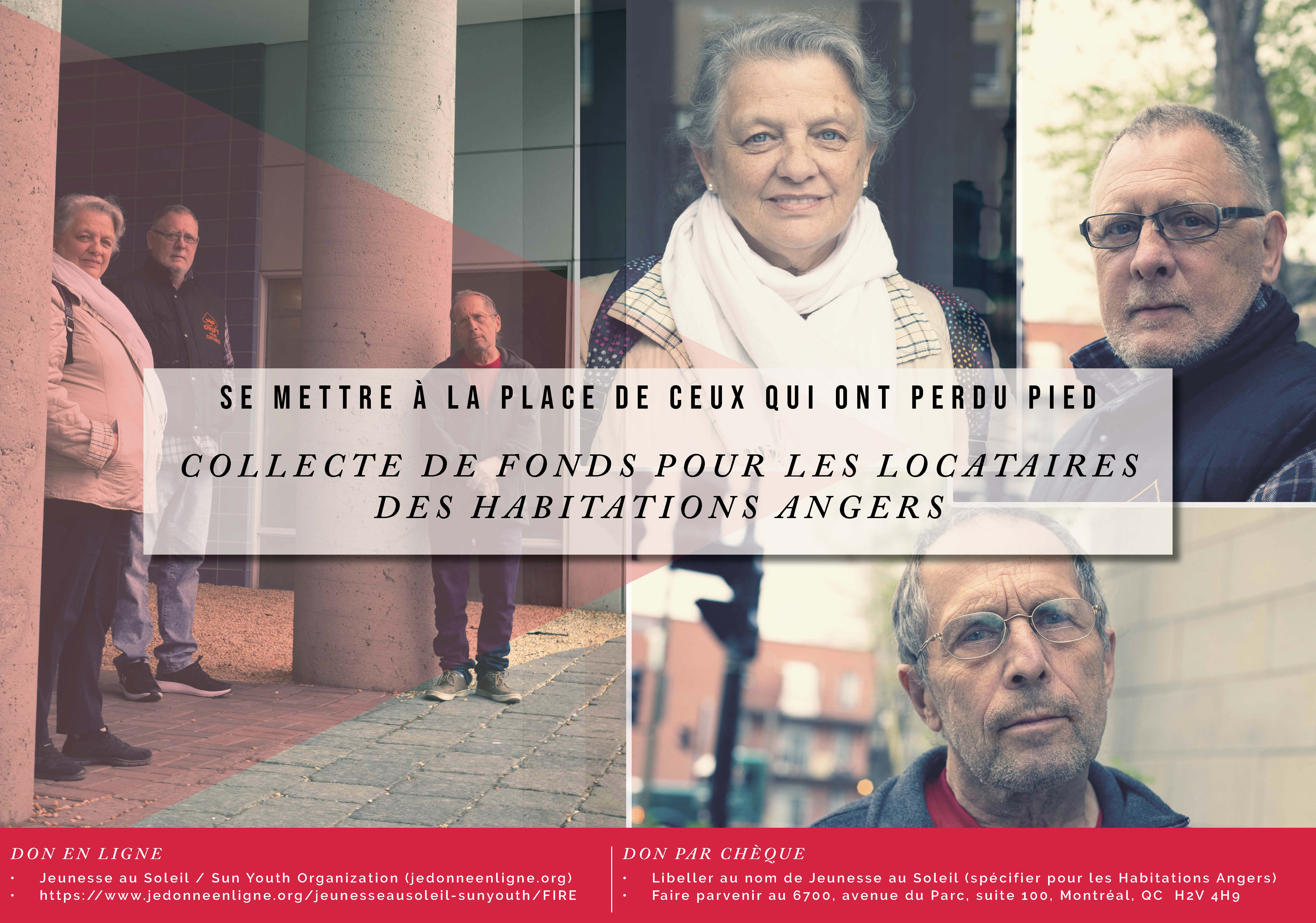 Vous pouvez aider les locataires des habitations Angers en faisant un don en ligne ou par chèque auprès de Jeunesse au Soleil.