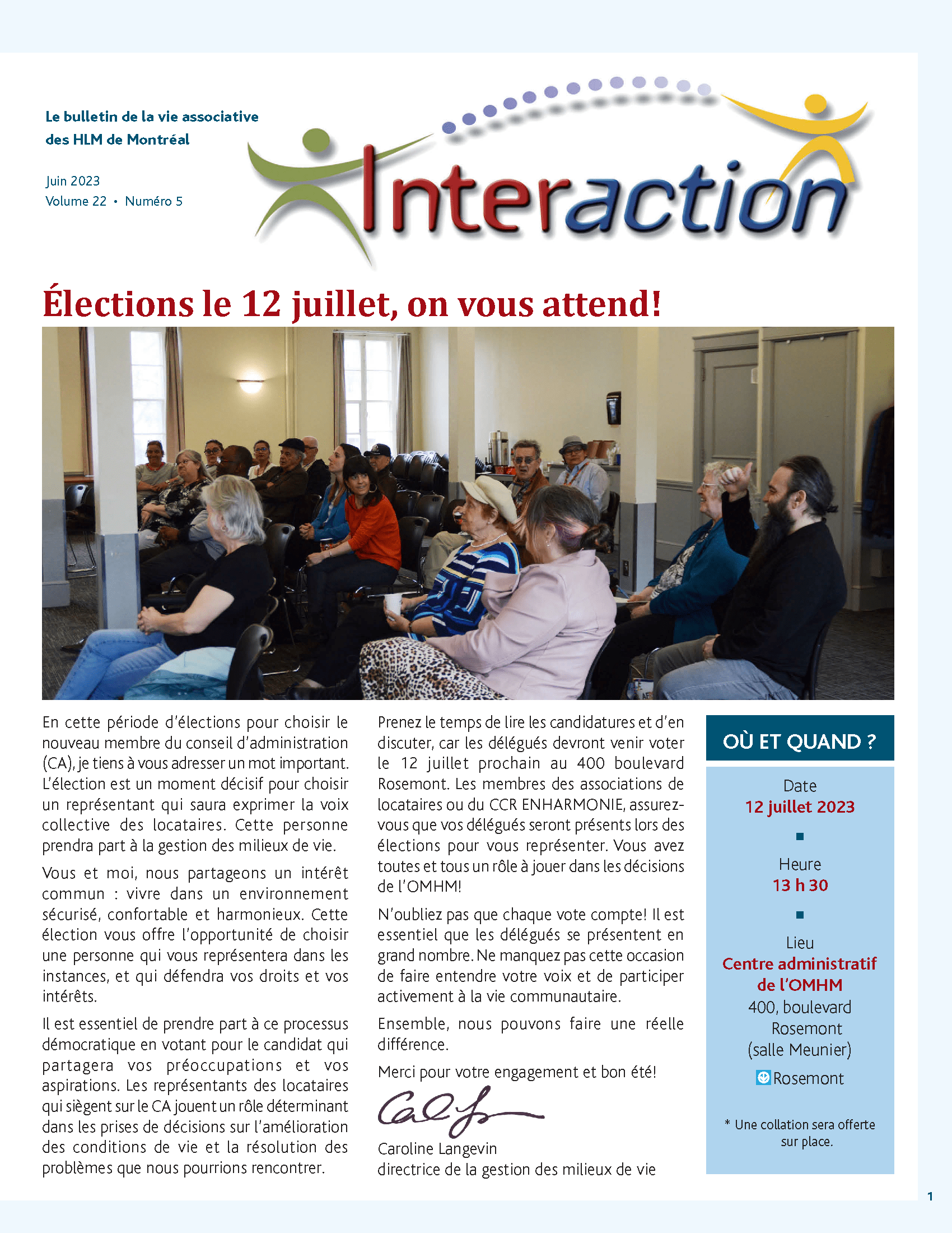 Interaction - Élections - Juin 2023