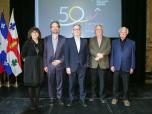 M. Daoust, 4e sur la photo, pose en compagnie de tous les directeurs généraux de l'OMHM depuis 1969:  Danielle Cécile, Denis Quirion, Fabien Cournoyer et Guy Legault. Ce rassemblement de dg a été fait dans le cadre des célébrations du 50e de l'OMHM.