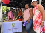 Le Centre de pédiatrie sociale était sur place pour discuter avec les parents présents.