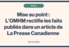L’article de La Presse Canadienne portant sur l’état des logements sociaux à Montréal a été publié notamment dans La Presse, Le Devoir, L’Actualité, CTV, CBC et Toronto Star. 