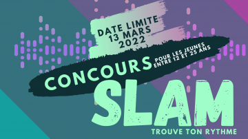 Le concours de slam s'adresse à tous les jeunes de 12 à 25 ans.