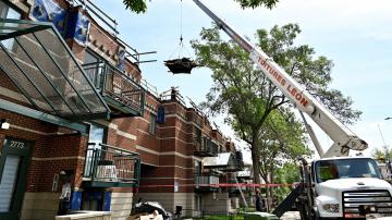 Depuis la fin de juin, les travaux dans les immeubles situés sur la rue Aubry sont commencés.