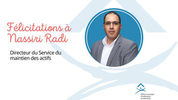 Nassiri Radi est nommé directeur du Service du maintien des actifs