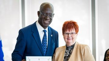 Diane Tardy a reçu la Médaille du député fédéral de Bourassa.