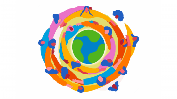 Illustration de l’ONU, Journée internationale des femmes 2022 : L’égalité aujourd’hui pour un avenir durable.